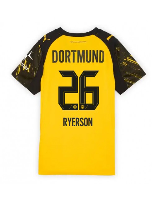 Borussia Dortmund Julian Ryerson #26 Zenski Domaci Dres 2025-26 Kratak Rukavima Borussia Dortmund Julian Ryerson #26 Zenski Domaci Dres 2025-26 Kratak Rukavima